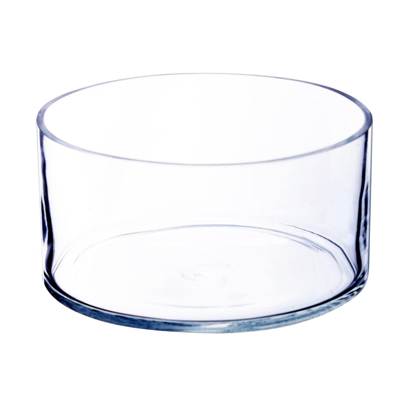 Clear Glass Cylinder Vase D-8" H-4" - Pack of 4 PCS - Modern Vase and Gift