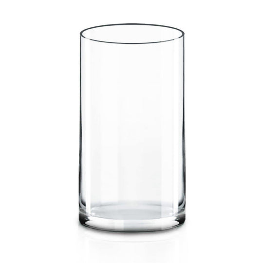 4 PCS Clear Glass Cylinder Vase D-8" H-16"