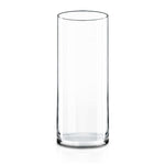 Clear Glass Cylinder Vase D-8" H-22" - Pack of 4 PCS - Modern Vase and Gift