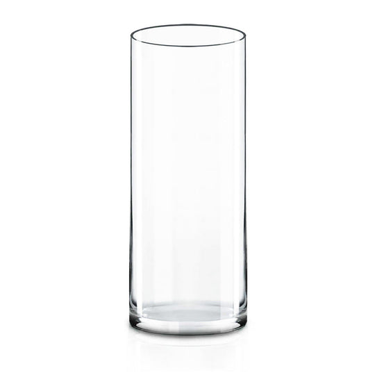 4 PCS Clear Glass Cylinder Vase D-8" H-22"