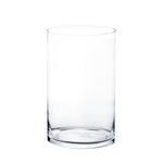 Clear Glass Cylinder Vase D-10" H-16" - Pack of 2 PCS - Modern Vase and Gift