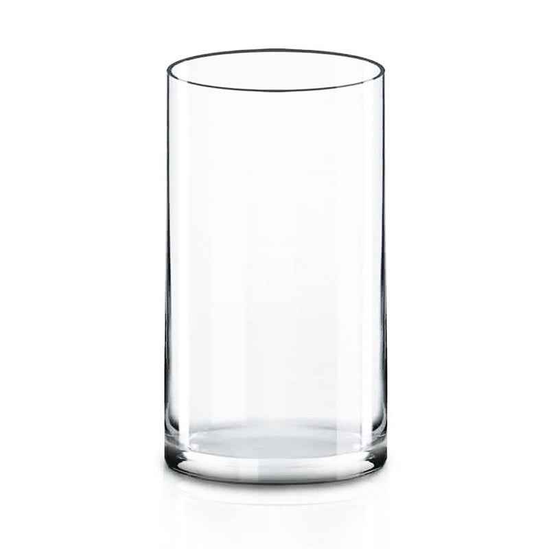 Clear Glass Cylinder Vase D-10" H-20" - Pack of 2 PCS - Modern Vase and Gift