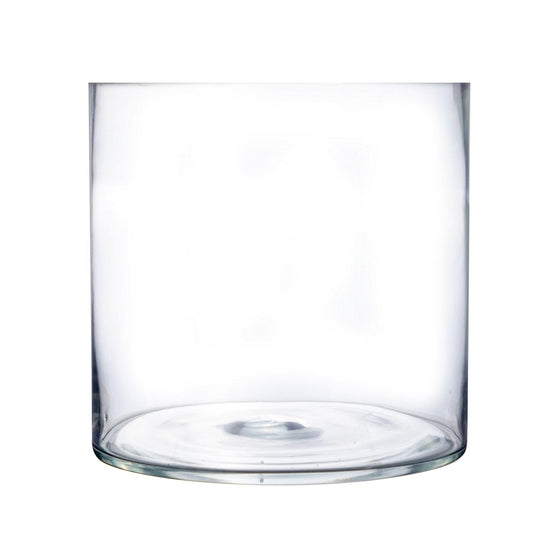 2 PCS Clear Glass Cylinder Vase D-12" H-12"