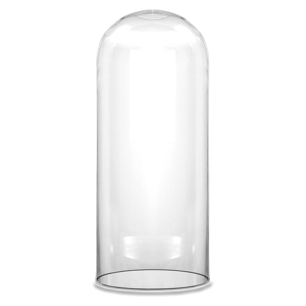 Clear Glass Cloche Dome D-10" H-18.5" - Pack of 1 PC - Modern Vase and Gift