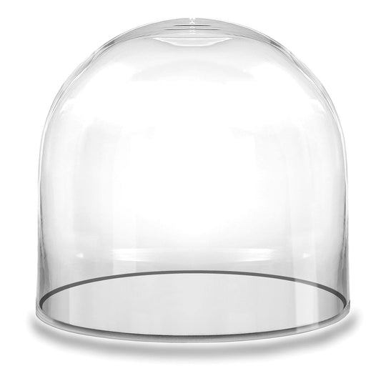 2 PCS Clear Glass Cloche Dome D-12" H-12"