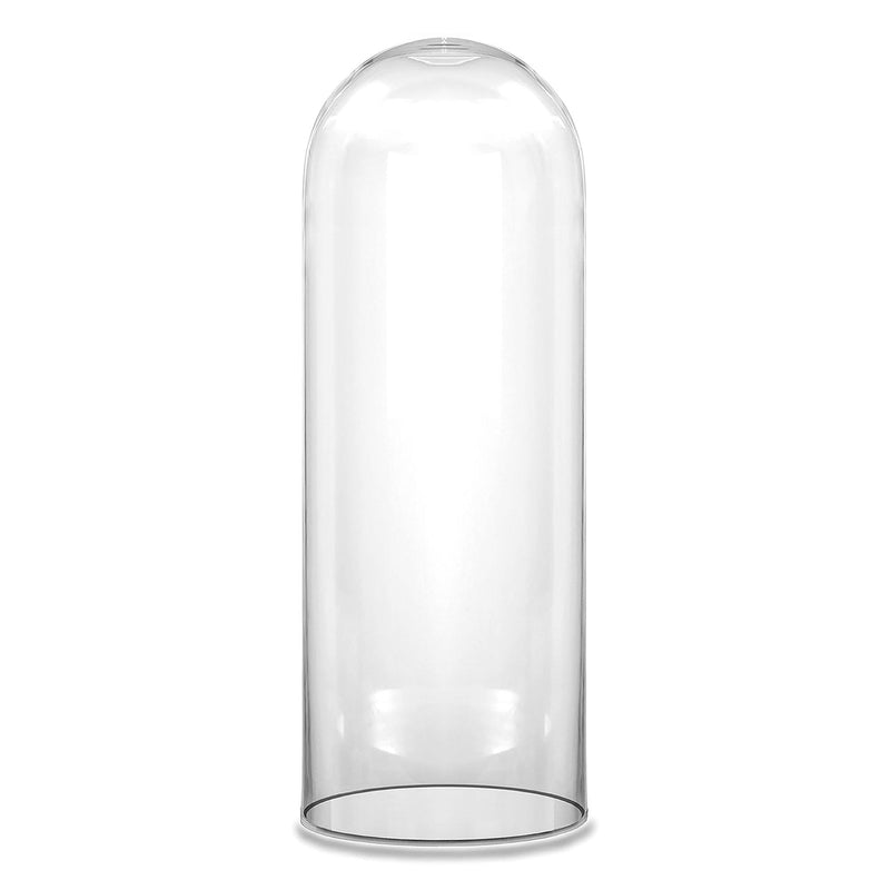 Clear Glass Cloche Dome D-12" H-28" - Pack of 1 PC - Modern Vase and Gift