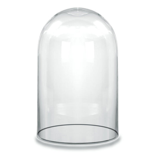 8 PCS Clear Glass Cloche Dome D-6" H-10.5"