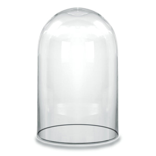 4 PCS Clear Glass Cloche Dome D-8" H-14"