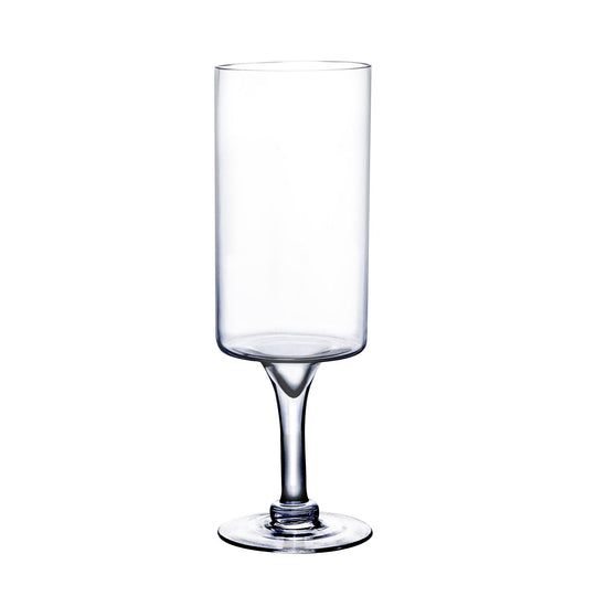 Pack of 4 PCS Clear Glass Contemporary Candle Holder D-5" H-16"