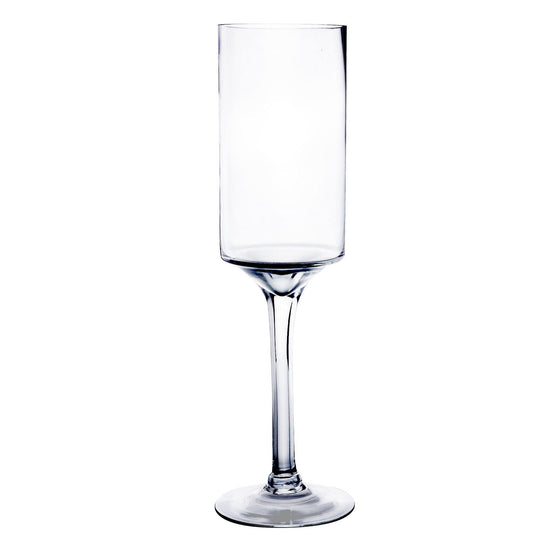 Pack of 4 PCS Clear Glass Contemporary Candle Holder D-5" H-20"