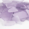 18 LBS Frosted Violet Flat Sea Glass 0.5"-2"