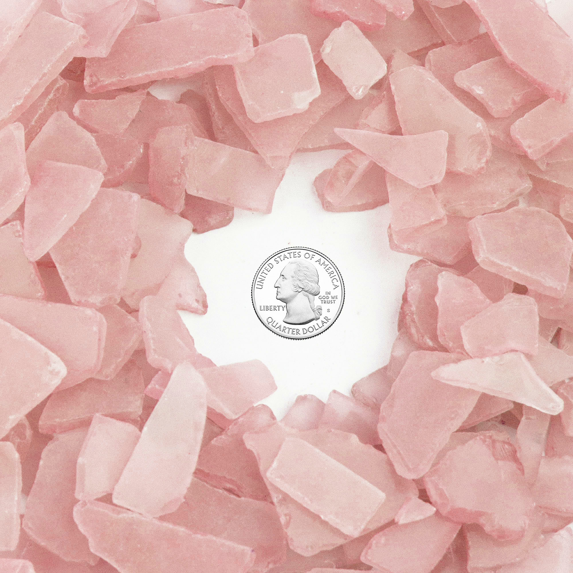 Tumbler Home Sea Glass for Crafts, Decor and Vase Filler. Frosted Beach  Glass in Bulk. 25oz Pink & Mint Seaglass Pieces