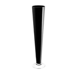 Black Glass Trumpet Vase D-4.5" H-24" - Pack of 12 PCS - Modern Vase and Gift
