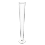 Clear Glass Trumpet Vase D-4.5" H-32" - Pack of 6 PCS - Modern Vase and Gift