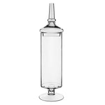 Clear Glass Apothecary Jar H-22" O-5" D-5" - Pack of 4 PCS - Modern Vase and Gift