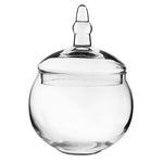 Clear Glass Apothecary Jar H-12.5" O-7.5" D-8" - Pack of 4 PCS - Modern Vase and Gift