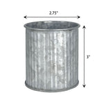 Pack of 72 PCS Galvanized Zinc Metal Cylinder Planter Vase D-2.75" H-3"
