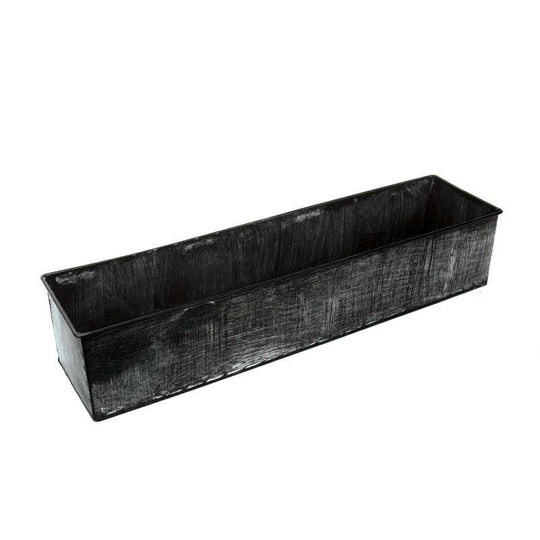 Pack of 8 PCS Iron Grey Finish Zinc Metal Rectangle Planter Box O-20"X5" H-4"