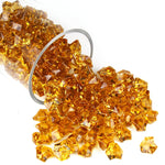 Amber Acrylic Vase Filler Crushed Ice D-0.8"-1.2" - Pack of 18 LBS - Modern Vase and Gift