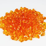 Orange Acrylic Vase Filler Crushed Ice D-0.8"-1.2" - Pack of 18 LBS - Modern Vase and Gift