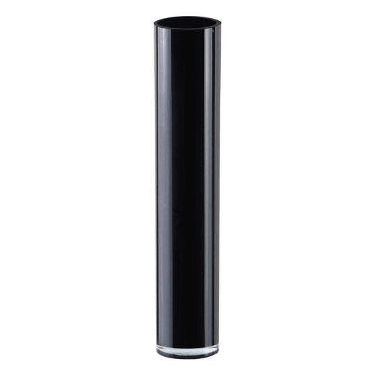 6 PCS Black Glass Cylinder Vase D-4" H-20"