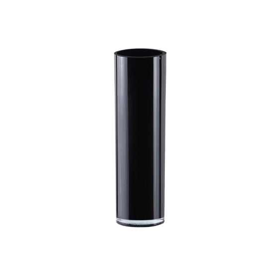 4 PCS Black Glass Cylinder Vase D-6" H-20"