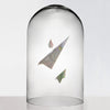 Clear Glass Cloche Dome D-12" H-19.5" - Pack of 1 PC - Modern Vase and Gift