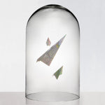 Clear Glass Cloche Dome D-12" H-19.5" - Pack of 1 PC - Modern Vase and Gift