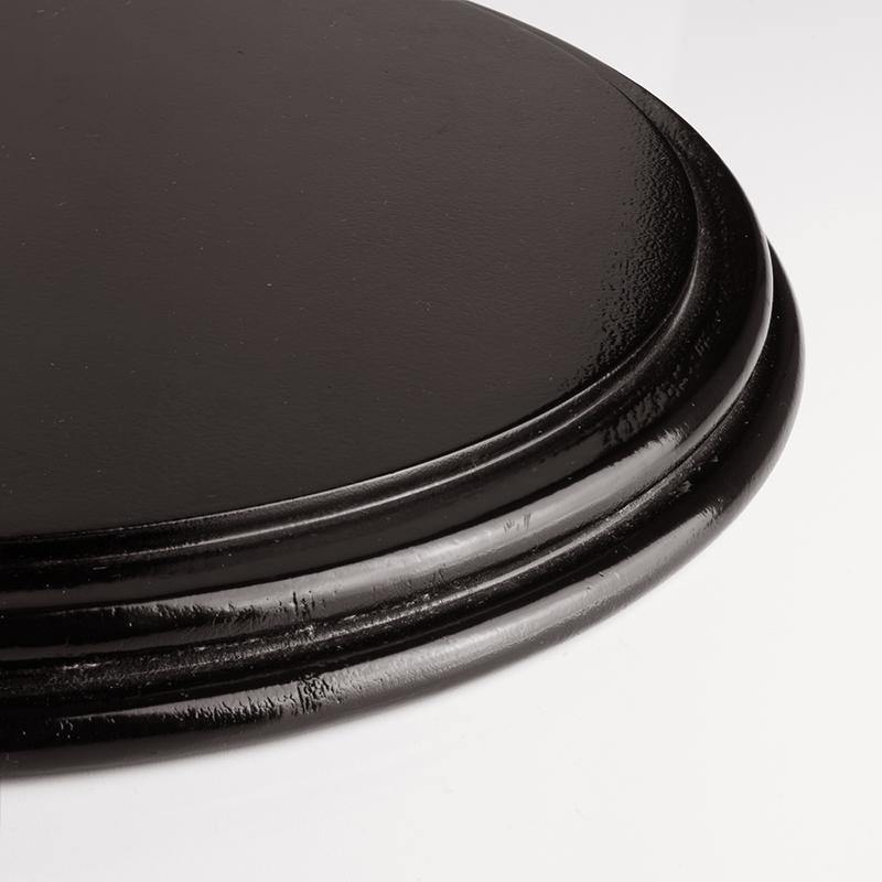 Clear Glass Cloche Dome with Black Wood Base D-13" H-20" - Pack of 1 PC - Modern Vase and Gift