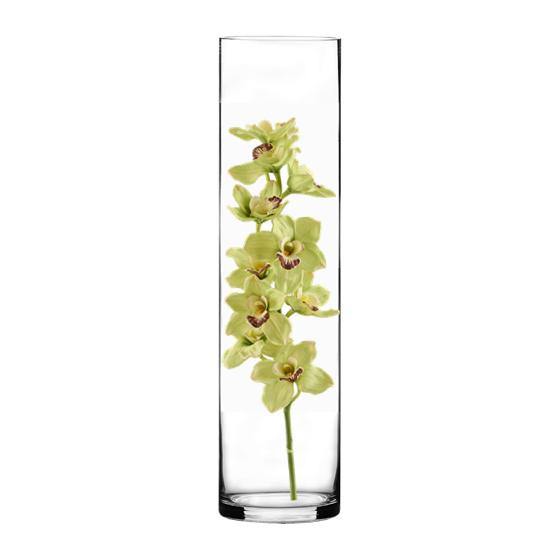 Clear Glass Cylinder Vase D-4" H-16" - Pack of 4 PCS - Modern Vase and Gift