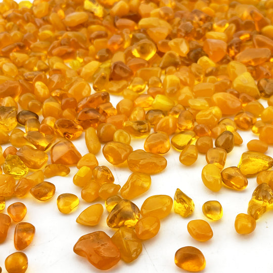 Pack of 40 LBS Orange Sea Glass Pebbles