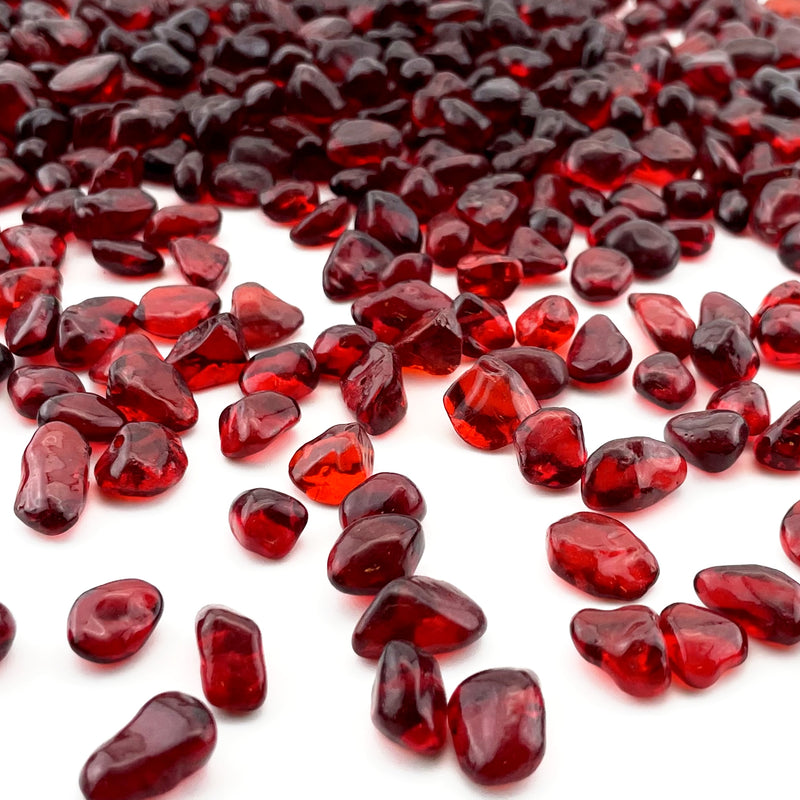 Pack of 40 LBS Red Sea Glass Pebbles