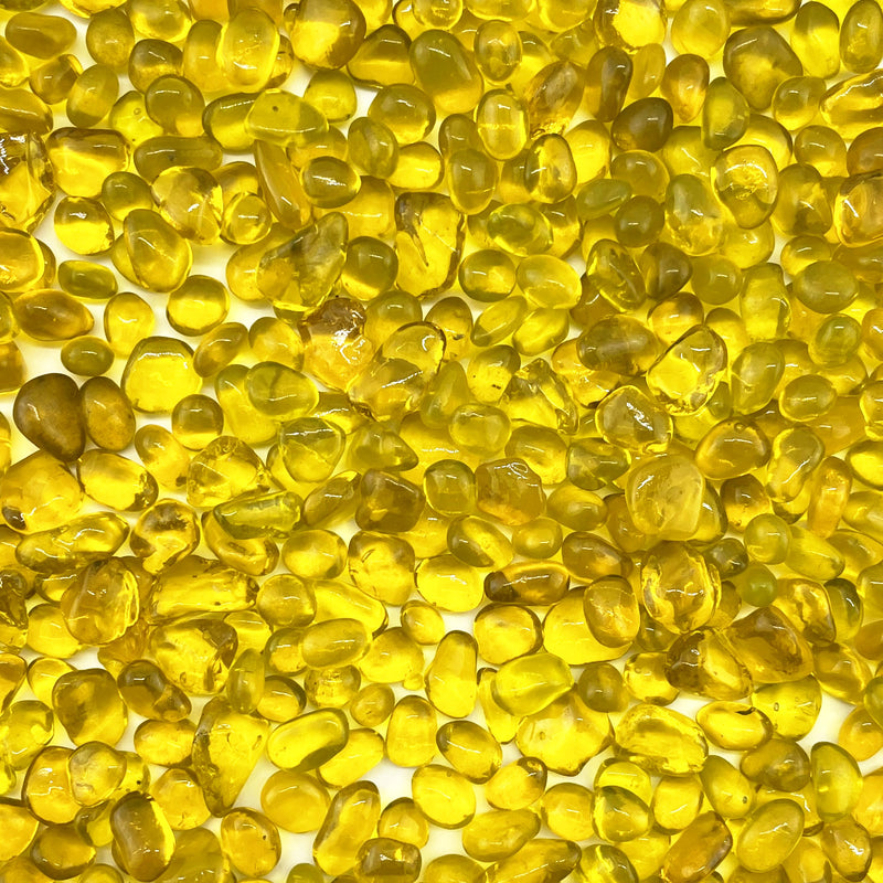 Pack of 40 LBS Yellow Glass Pebbles