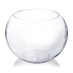 Clear Glass Bubble Bowl H-11" O-7.8" D-14" - Pack of 2 PCS - Modern Vase and Gift