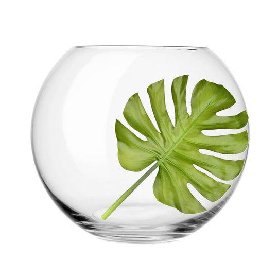 1 PC Clear Glass Bubble Bowl H-12.5" O-8.75" D-16"