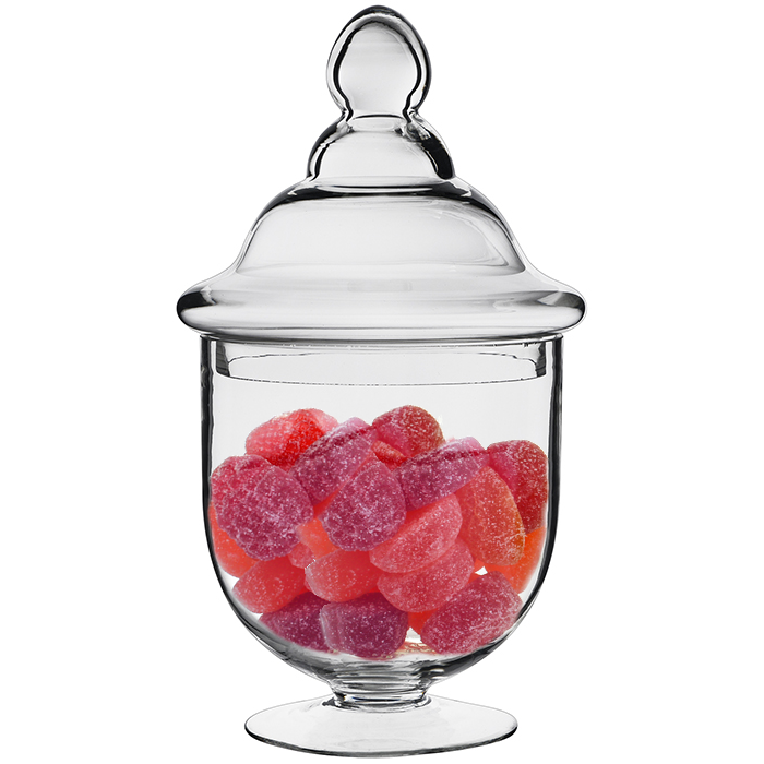 Glass Apothecary Jar Candy Buffet Container, H-6 O-5.75 (Free Shipping)
