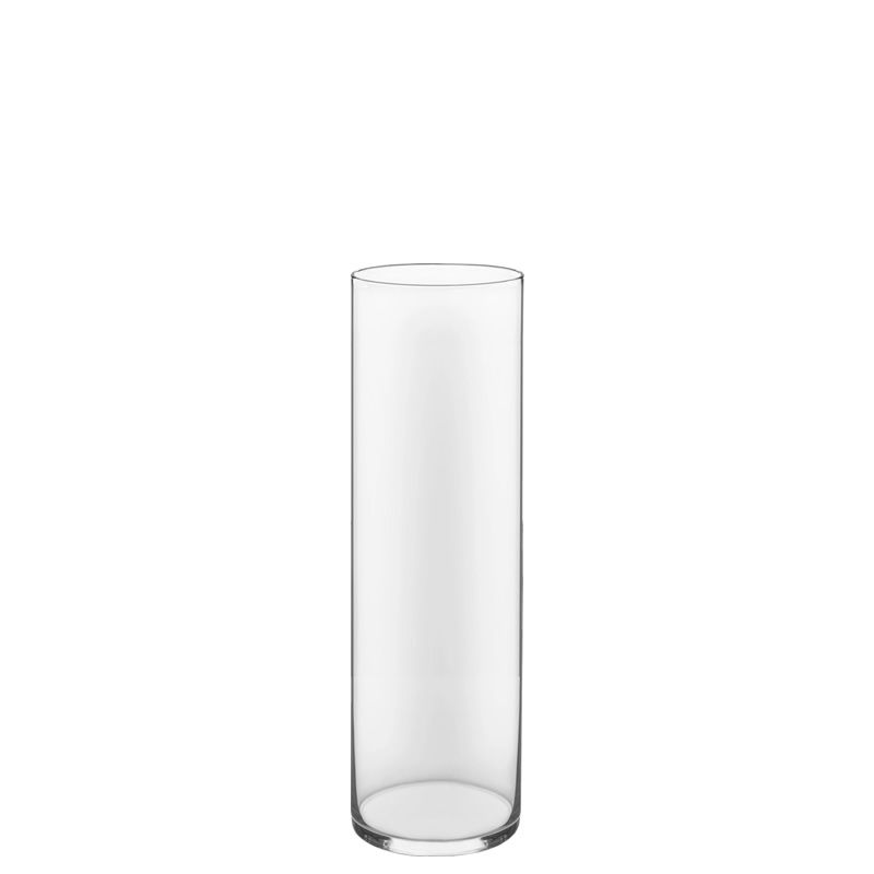 30 PCS Clear Glass Cylinder Vase D-4" H-14" (Available in 90 & 300 PCS)