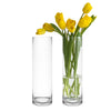 Clear Glass Cylinder Vase D-4" H-14" - Pack of 6 PCS - Modern Vase and Gift