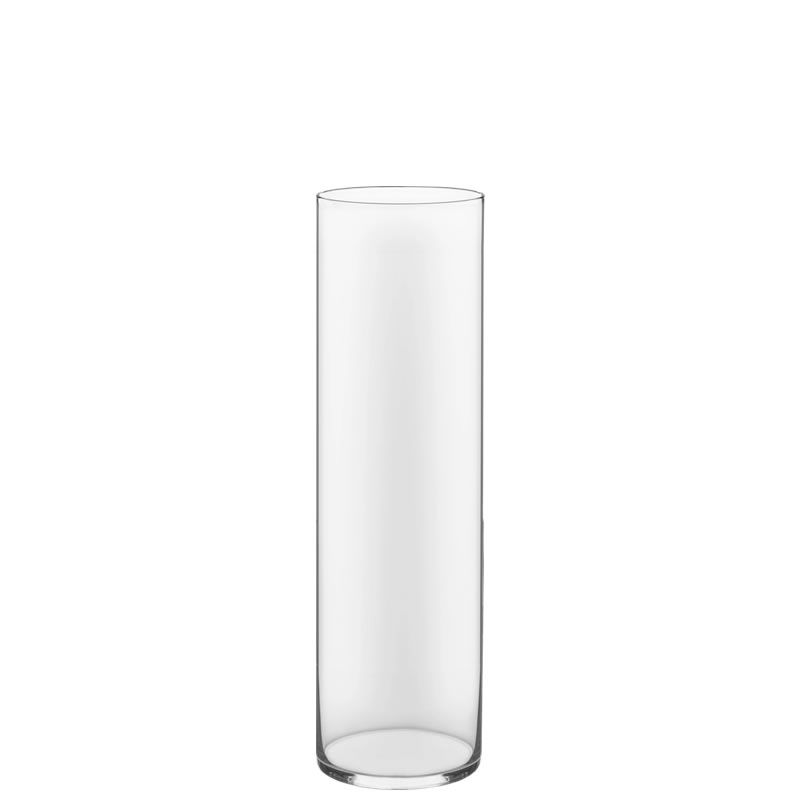 20 PCS Clear Glass Cylinder Vase D-6" H-20" (Available in 60 & 200 PCS)