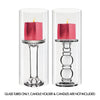 Clear Glass Open Ended Hurricane Tube D-4" H-10" - Pack of 24 PCS - Modern Vase and Gift