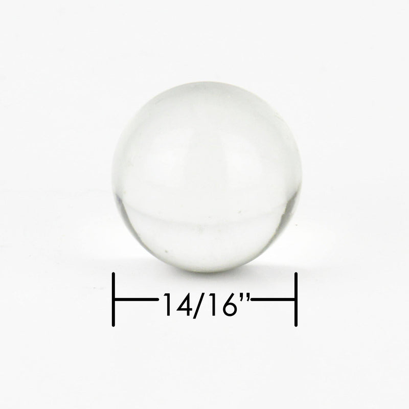 Clear Glass Vase Filler Large Round Marble D-0.87" - Pack of 42 LBS - Modern Vase and Gift