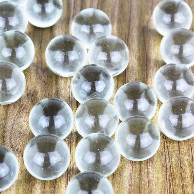 RCFFDL 1LB Clear Flat Marbles, Glass Gems Stones Flat Bottom Marble RCFFDL 1LB Clear Flat Marbles, Glass Gems Stones Flat Bottom Marble