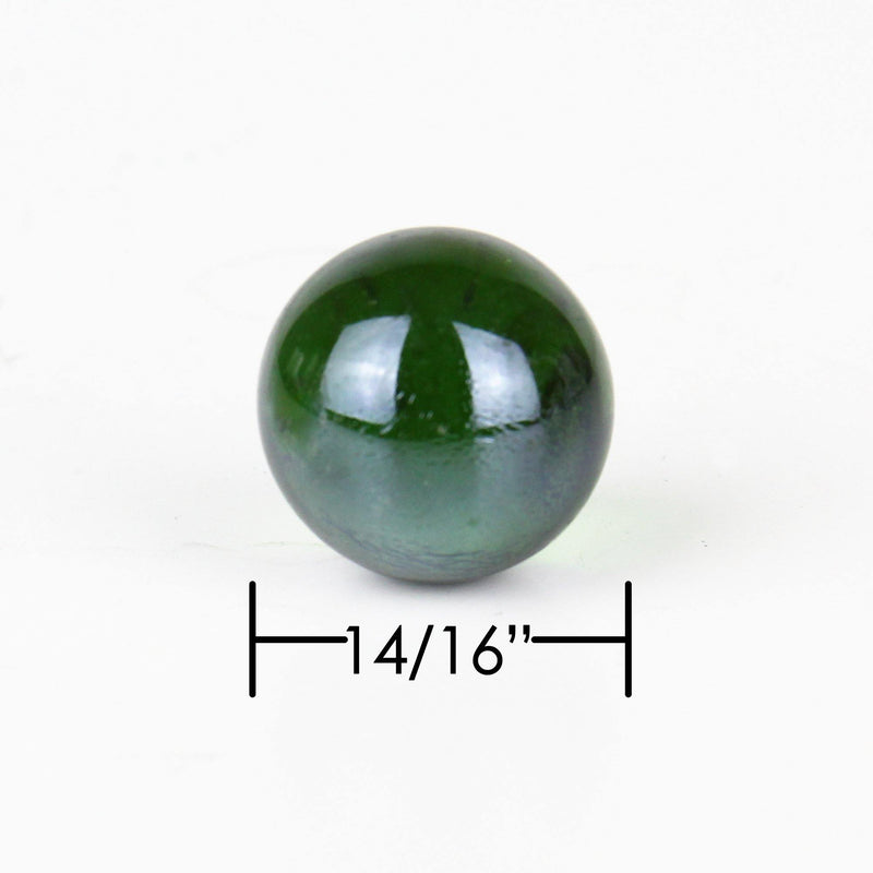Green Glass Vase Filler Large Round Marble D-0.87" - Pack of 42 LBS - Modern Vase and Gift