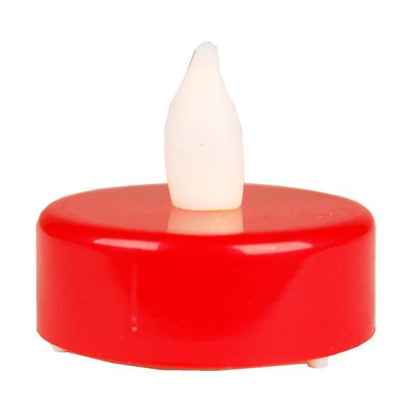 Red LED Round Shape Tealight Flameless Candle D-1.5 H-1.5 - Pack of 720 PCS - Modern Vase and Gift