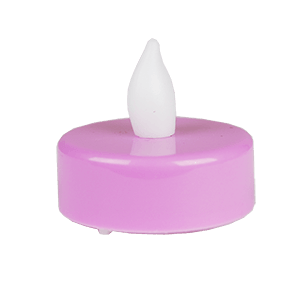 Violet LED Round Shape Tealight Flameless Candle D-1.5 H-1.5 - Pack of 720 PCS