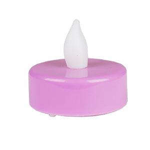 Violet LED Round Shape Tealight Flameless Candle D-1.5 H-1.5 - Pack of 720 PCS - Modern Vase and Gift