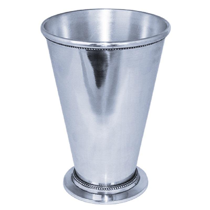 Silver Aluminum Julep Cup D-6 H-8.75 - Pack of 12 PCS - Modern Vase and Gift