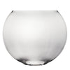 Clear Glass Moon Shaped Oval Flat Display Bowl Vase H-7.5" W-9.25" Pack of 4 PCS