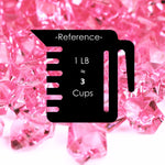 Pink Acrylic Vase Filler Crushed Ice D-0.8"-1.2" - Pack of 18 LBS - Modern Vase and Gift