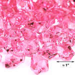 Pink Acrylic Vase Filler Crushed Ice D-0.8"-1.2" - Pack of 18 LBS - Modern Vase and Gift